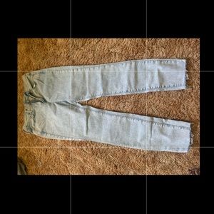 Size 10 white washed skinny jeans